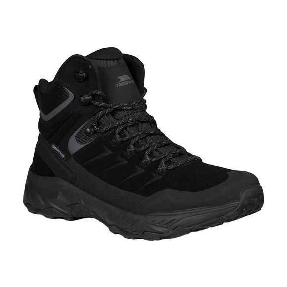 Trespass Mens Dean Suede Waterproof Walking Boots / Black